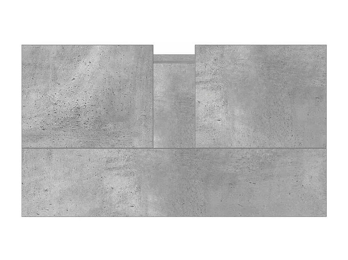 Armoire de bain gris béton 58x33x60 cm bois d'ingénierie