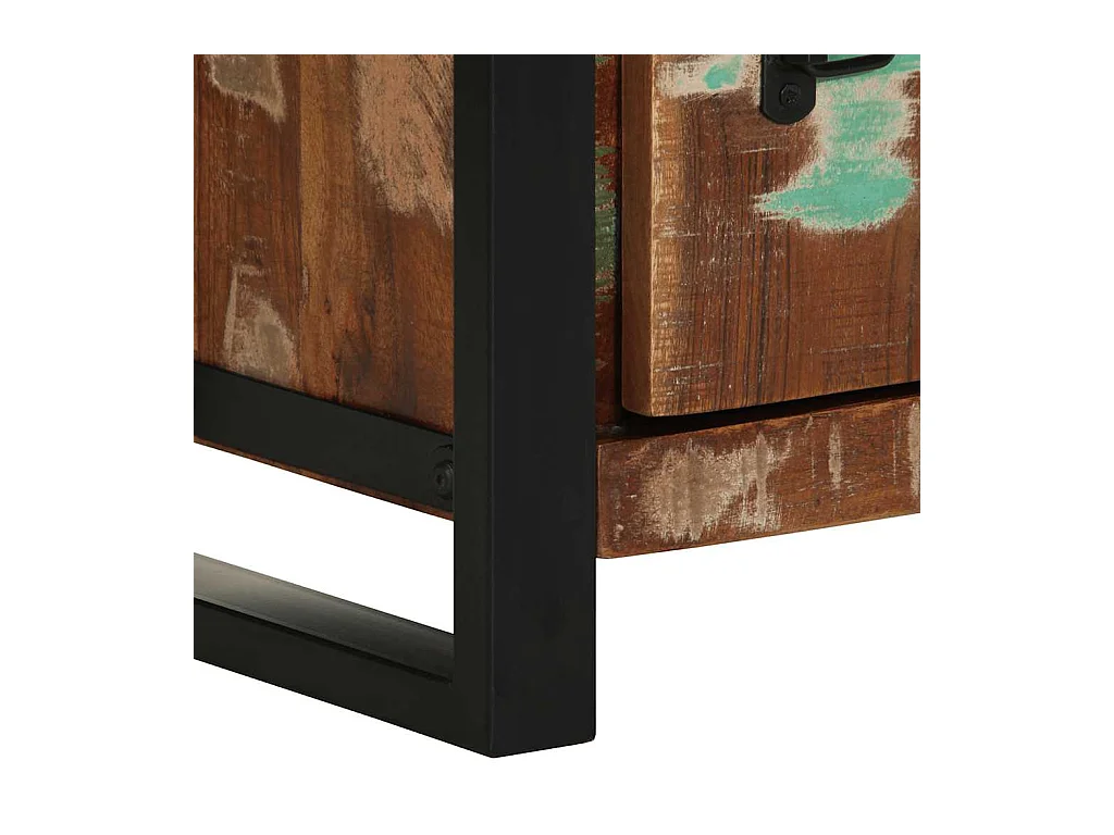 Armoire de salle de bain 40x30x90 cm bois massif récupération