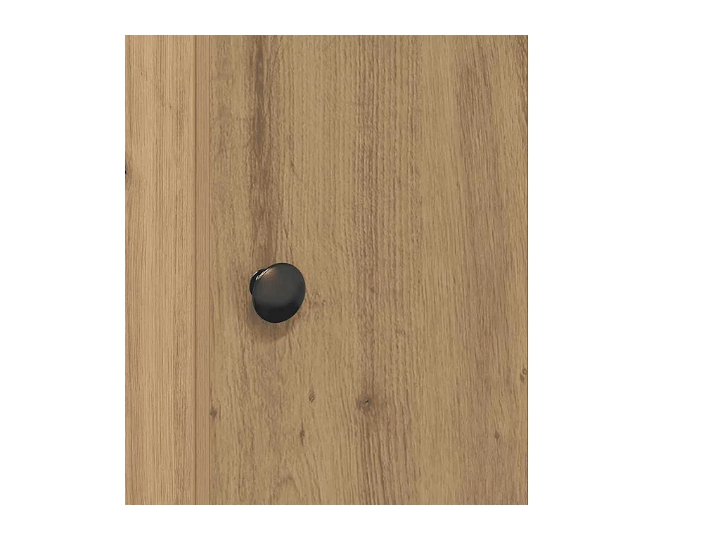 Meuble de salle de bain avec porte-rouleau chêne artisanal