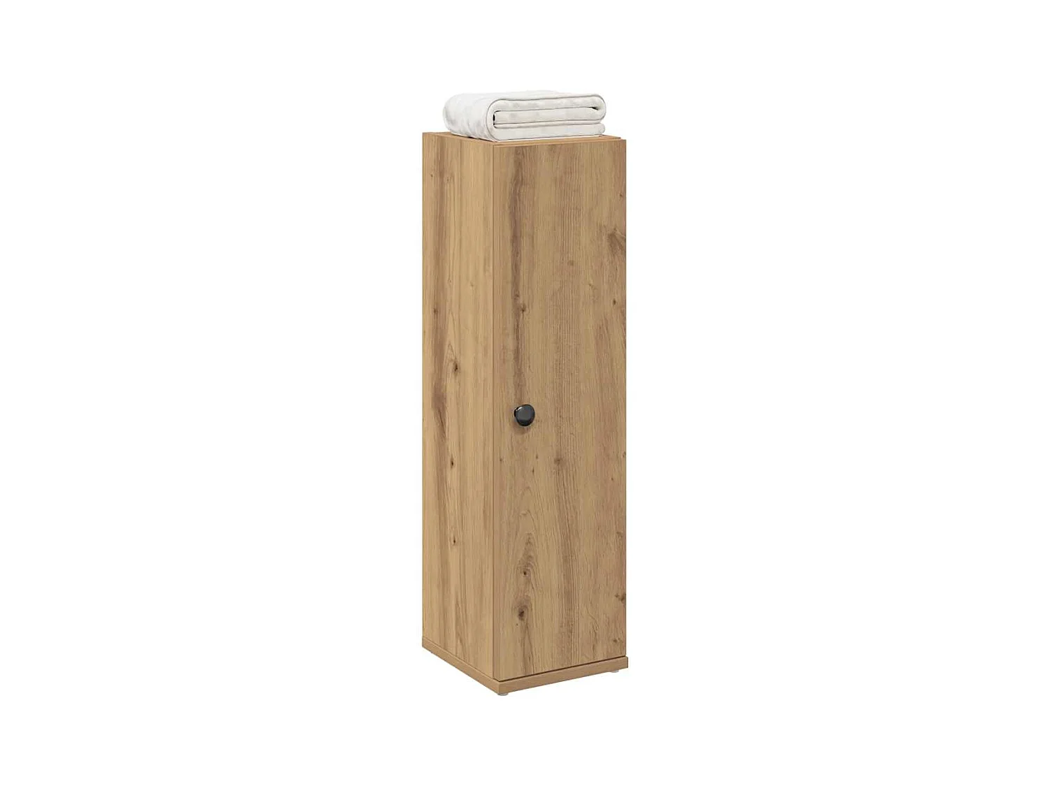 Meuble de salle de bain avec porte-rouleau chêne artisanal