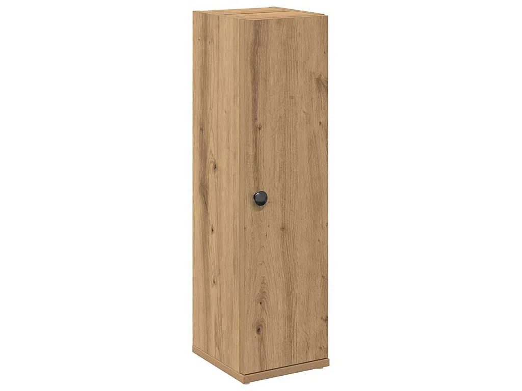 Mobile da Bagno con Portarotolo Rovere Artigianale 20,5x22x72cm