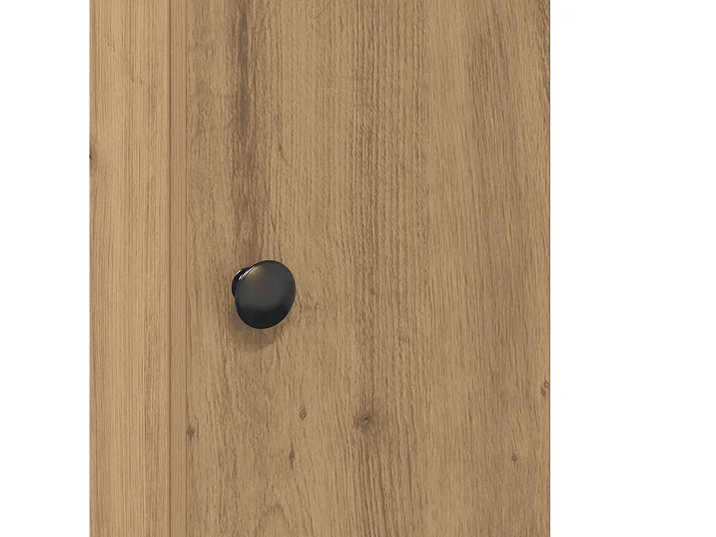 Mobile da Bagno con Portarotolo Rovere Artigianale 20,5x22x72cm