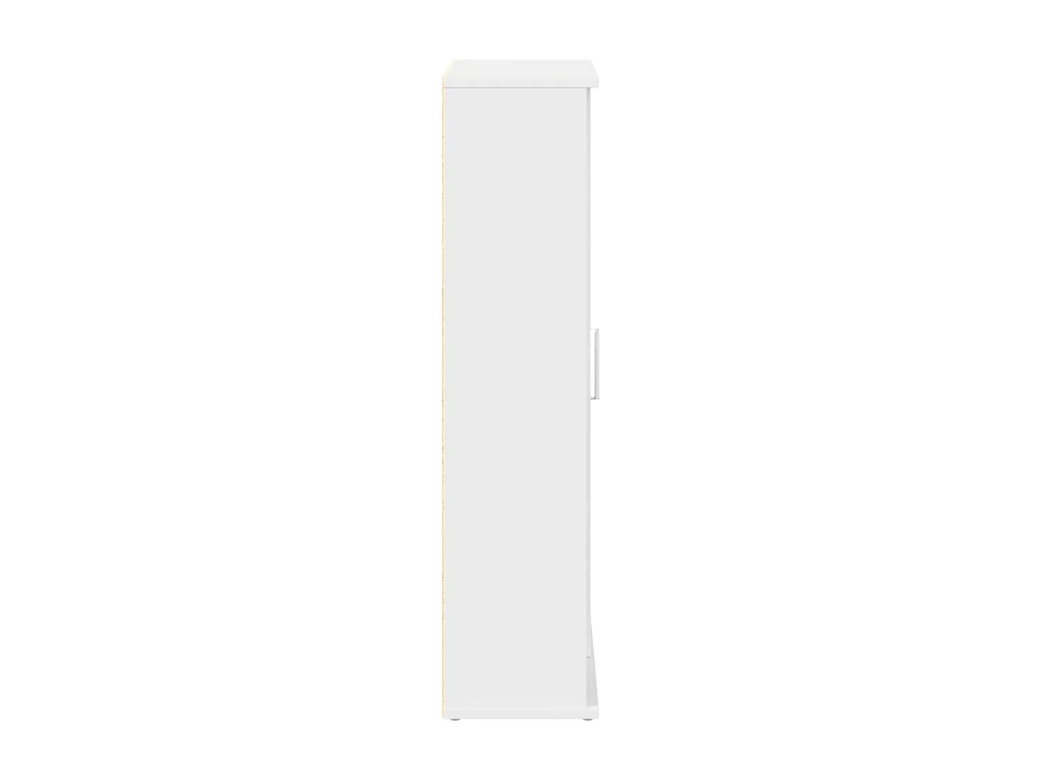 Badkamerkast met rolhouder 39x22x90 cm wit