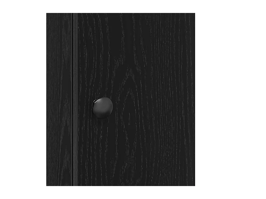 Meuble de salle de bain avec porte-rouleau noir 20,5x22x72 cm