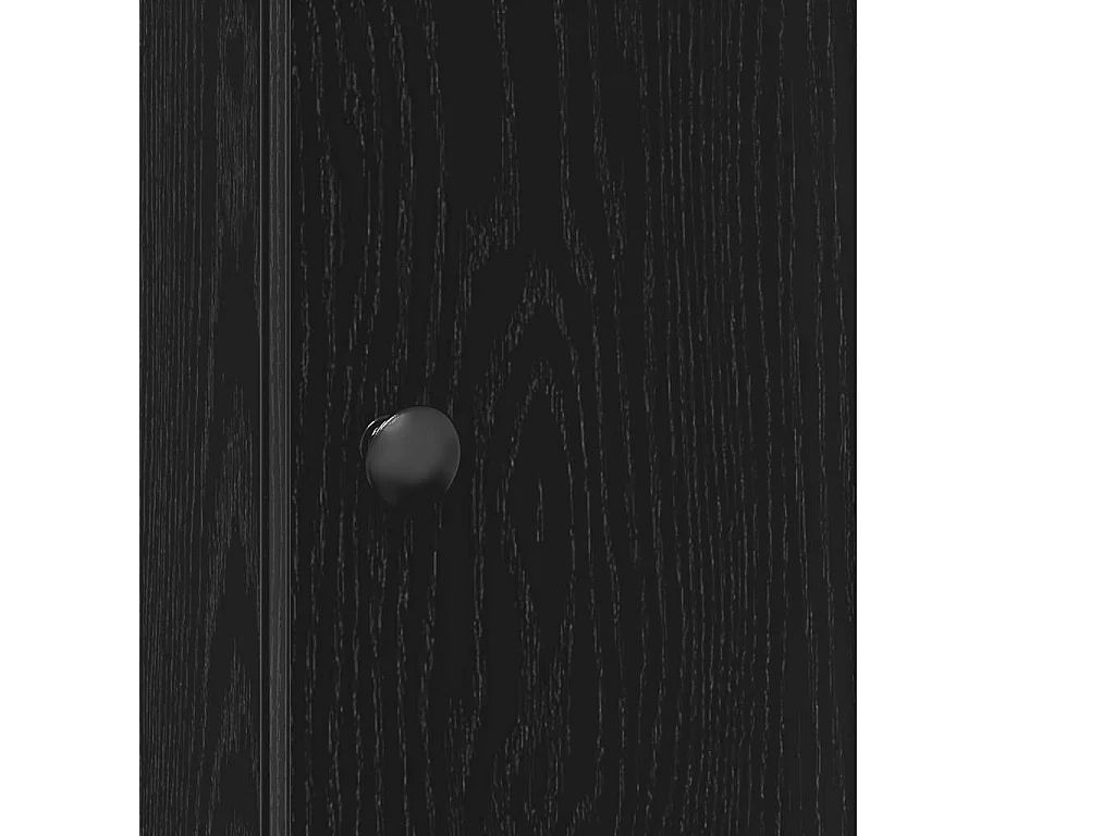 Meuble de salle de bain avec porte-rouleau noir 20,5x22x72 cm