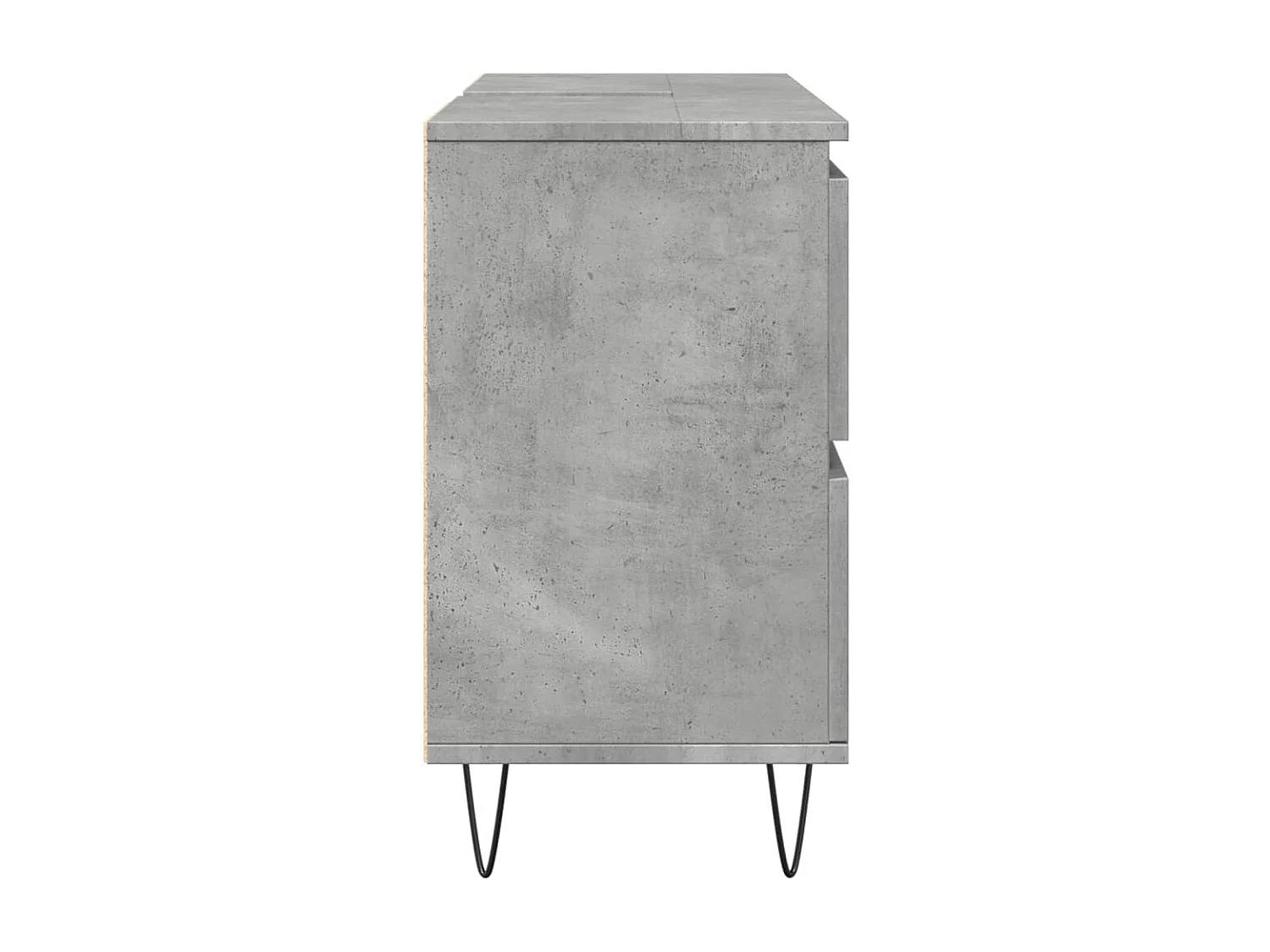 Mueble de baño madera de ingeniería gris hormigón 80x33x60 cm