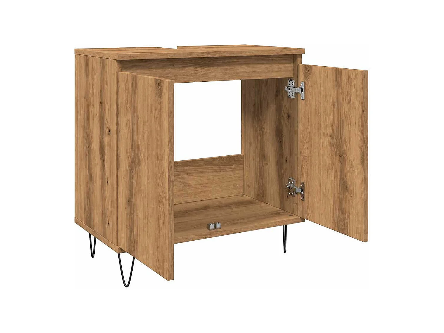 Armoire de salle de bain chêne artisanal 58x33x60 cm