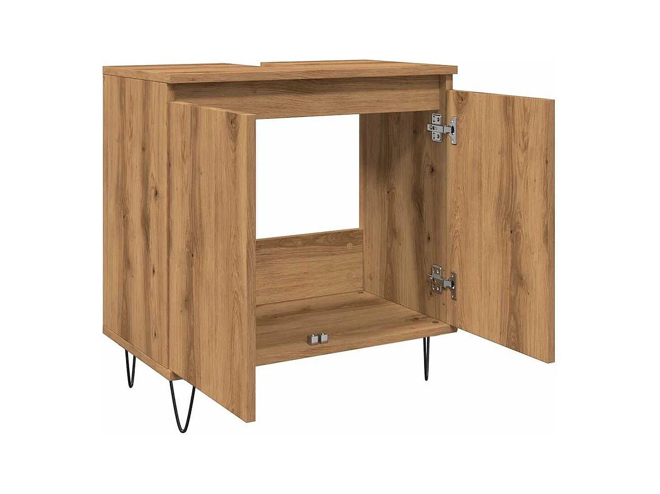 Armoire de salle de bain chêne artisanal 58x33x60 cm