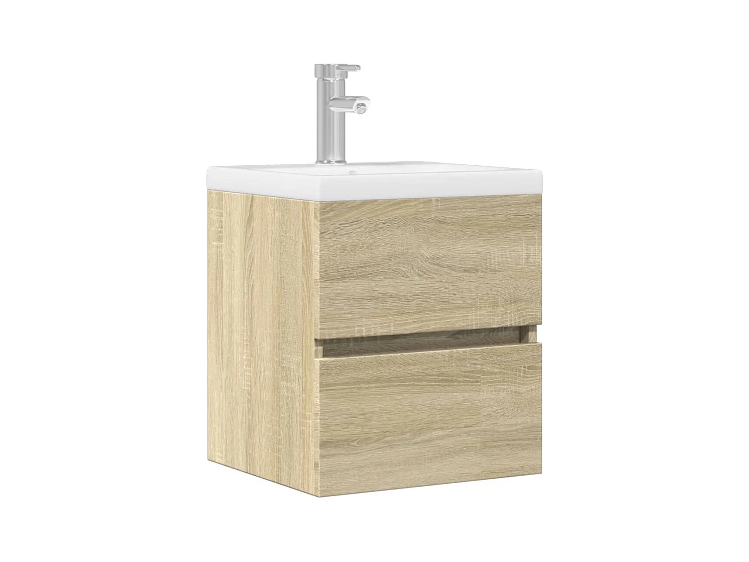 Wastafelkast 41x38,5x45 cm spaanplaat sonoma eikenkleurig