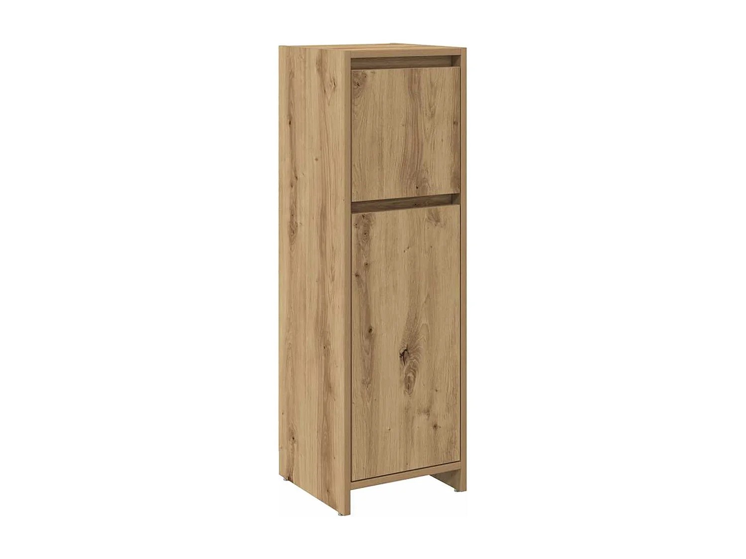 Armoire de bain chêne artisanal 30x30x95 cm bois d'ingénierie