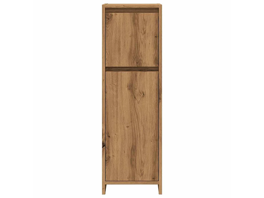 Armoire de bain chêne artisanal 30x30x95 cm bois d'ingénierie