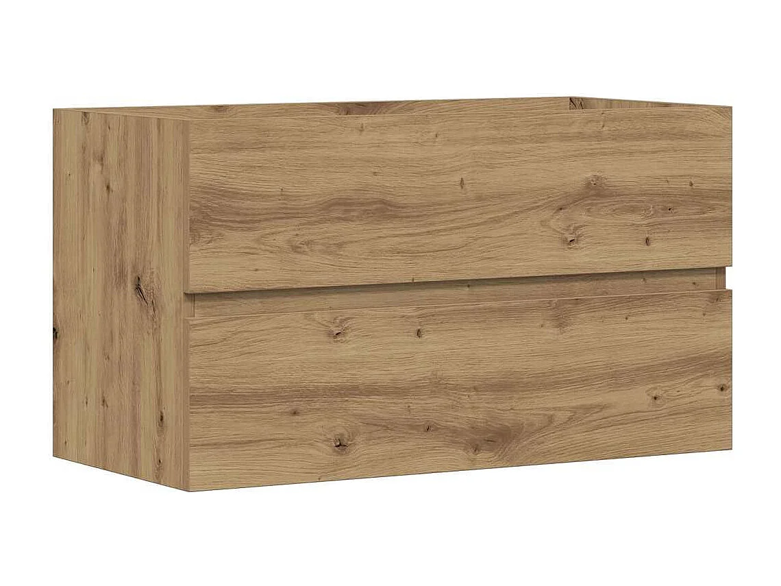 Mobile Lavabo Rovere Artigianale 90x38,5x45 cm in Truciolato