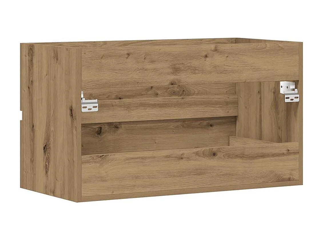 Mobile Lavabo Rovere Artigianale 90x38,5x45 cm in Truciolato
