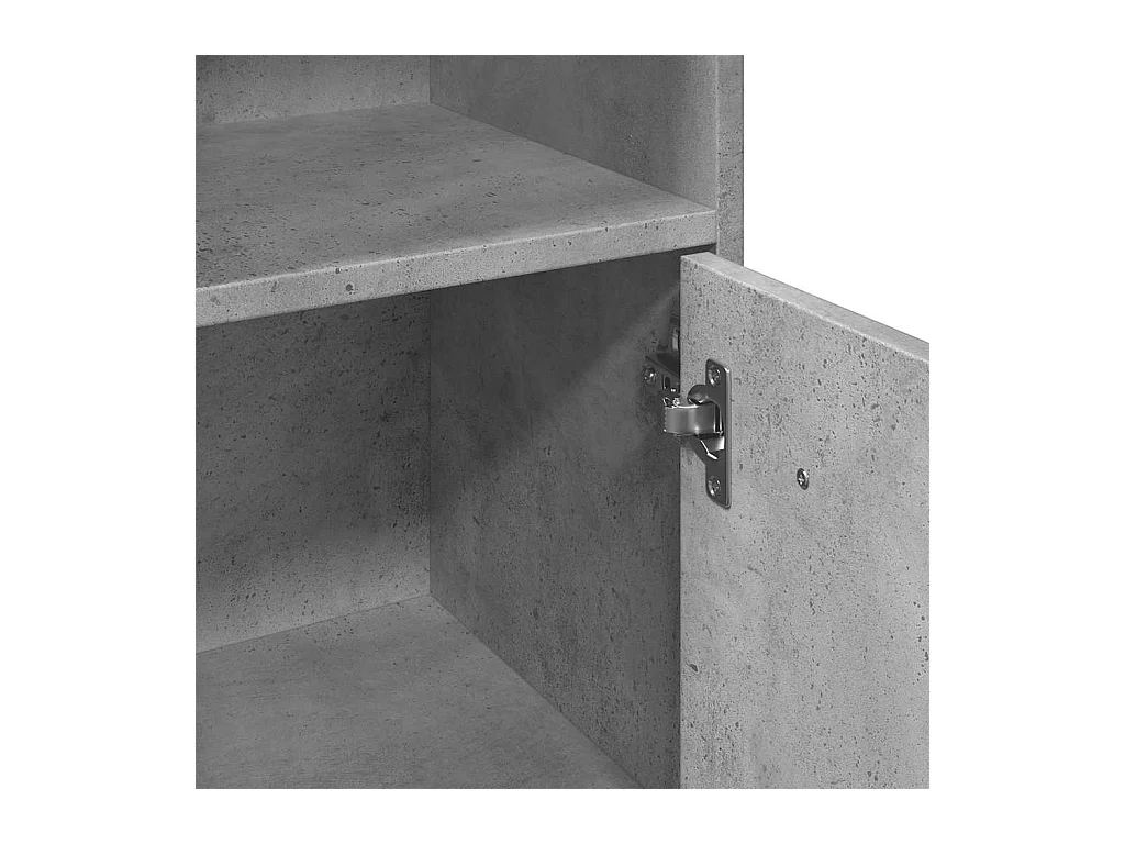 Armoire de salle de bain Gris béton 30x30x95 cm Aggloméré
