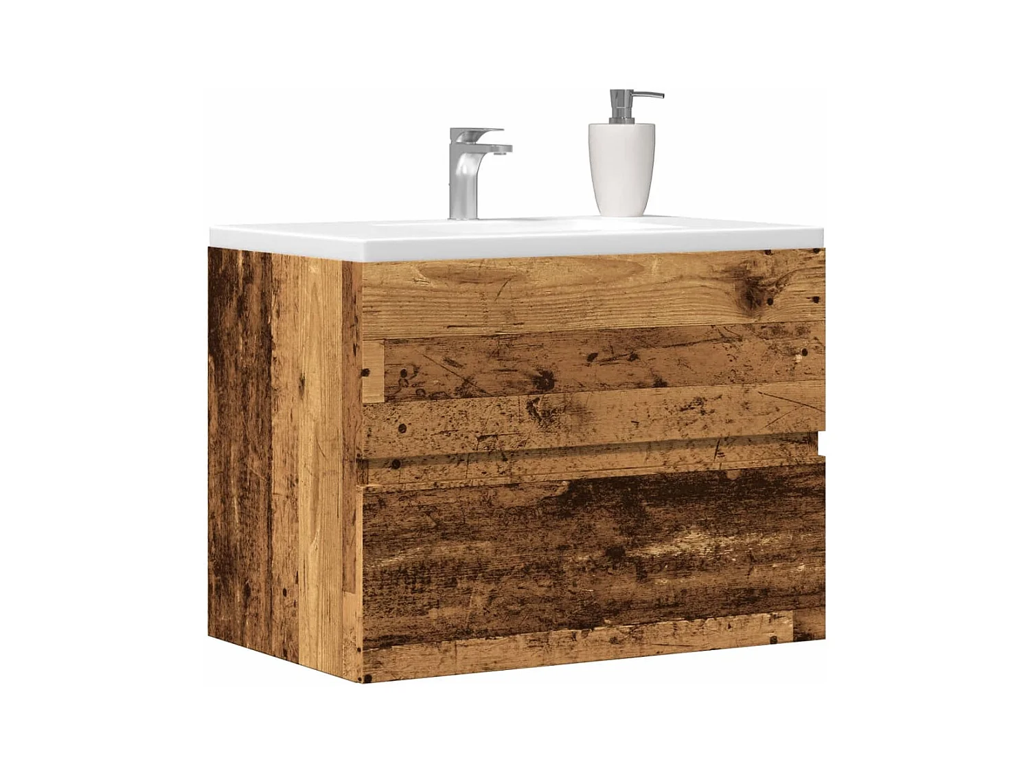 Armoire de salle de bain vieux bois bois d'ingénierie