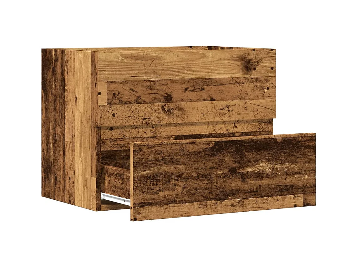 Armoire de salle de bain vieux bois bois d'ingénierie