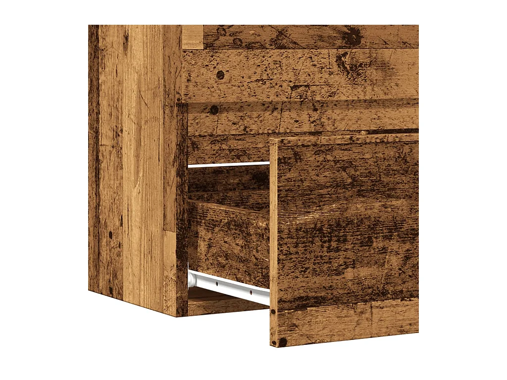 Armoire de salle de bain vieux bois bois d'ingénierie