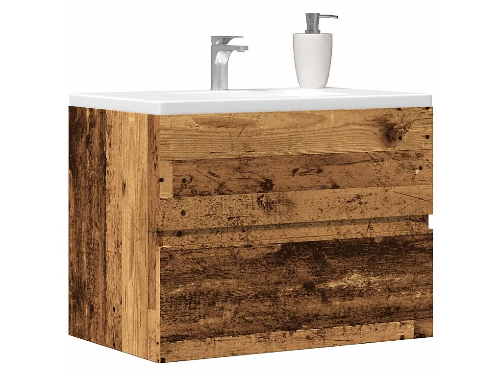 Armoire de salle de bain vieux bois bois d'ingénierie