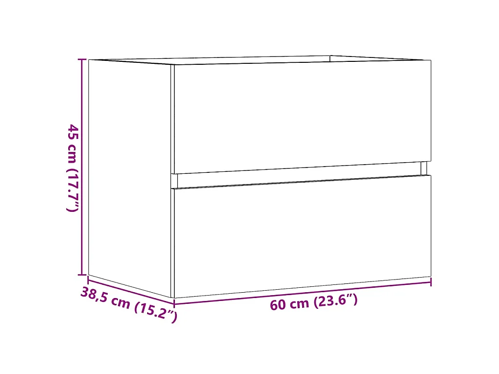 Armoire de salle de bain vieux bois bois d'ingénierie