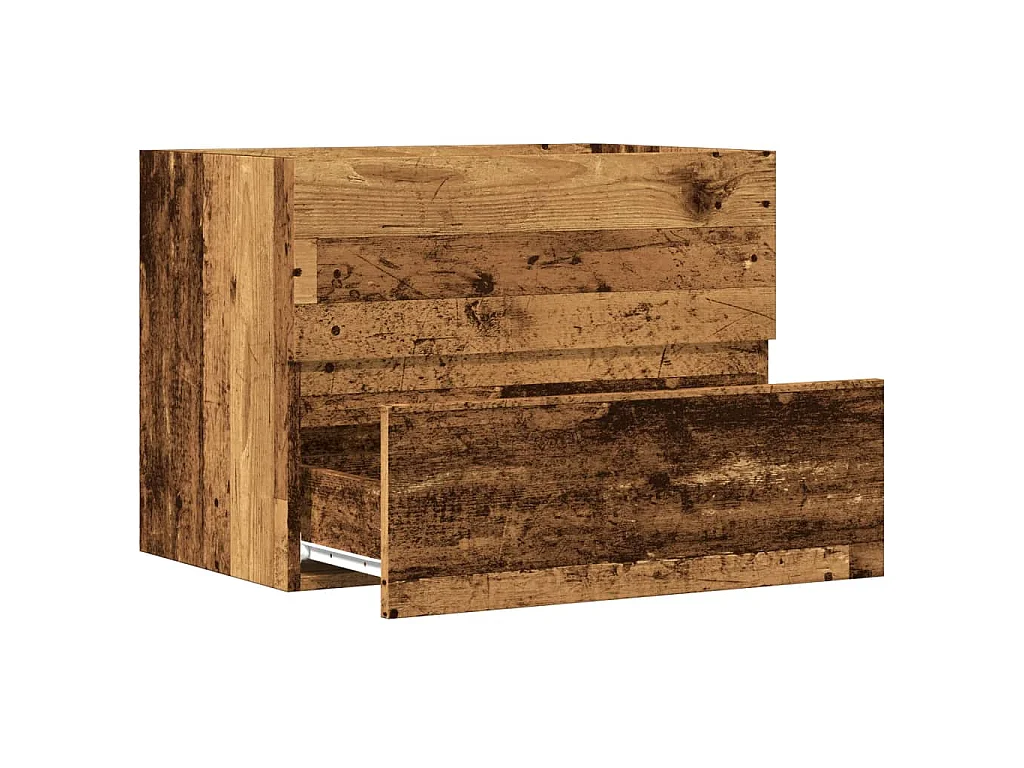 Armoire de salle de bain vieux bois bois d'ingénierie