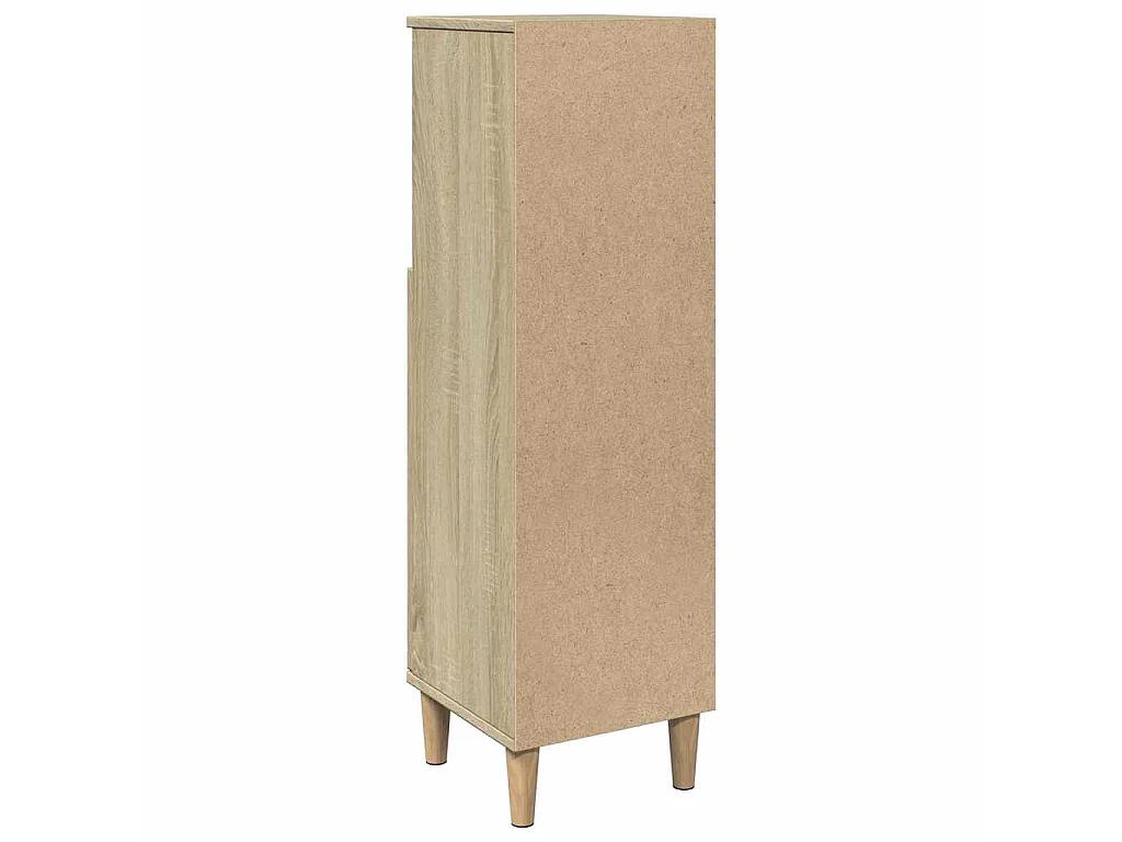 Armadietto da Bagno Rovere Sonoma 30x30x100cm Legno Multistrato