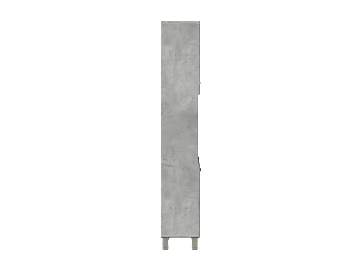 Badkamerkast 30x30x179 cm spaanplaat betongrijs