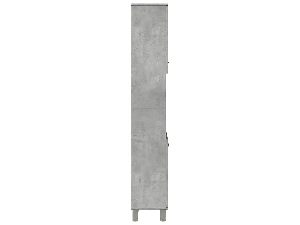 Armoire de salle de bain Gris béton 30x30x179 cm Aggloméré