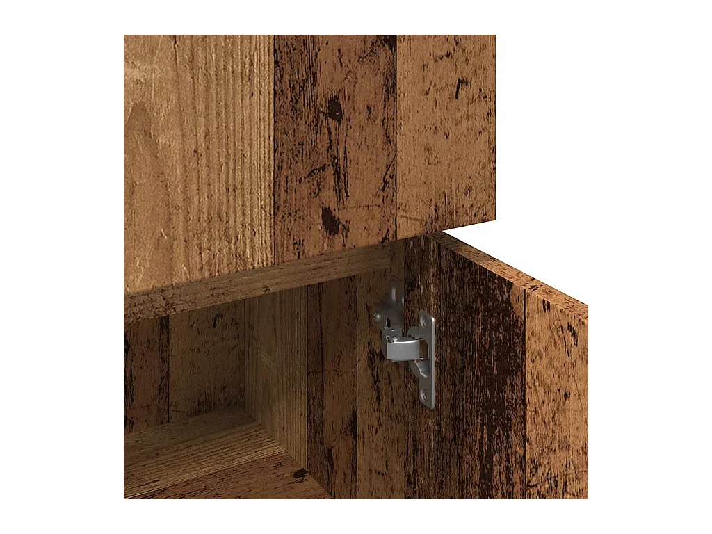 Armoire de salle de bain vieux bois 30x30x95 cm bois ingénierie