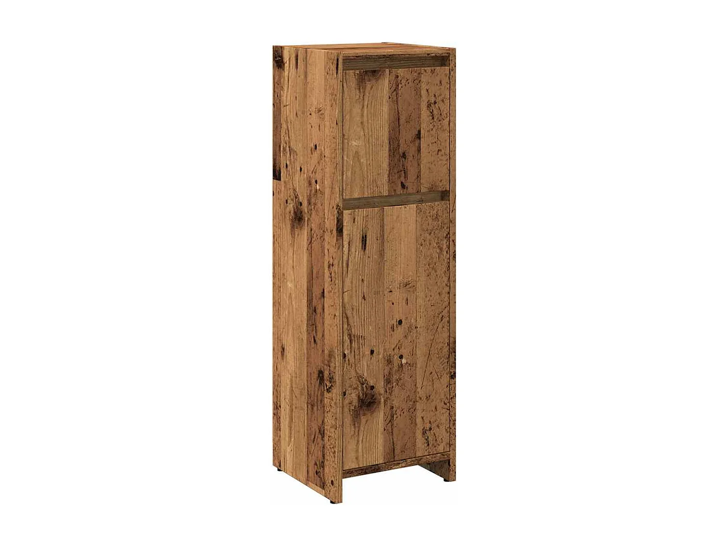 Armario de baño madera contrachapada envejecida 30x30x95 cm