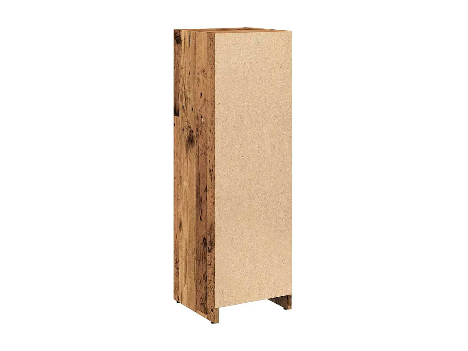 Armario de baño madera contrachapada envejecida 30x30x95 cm