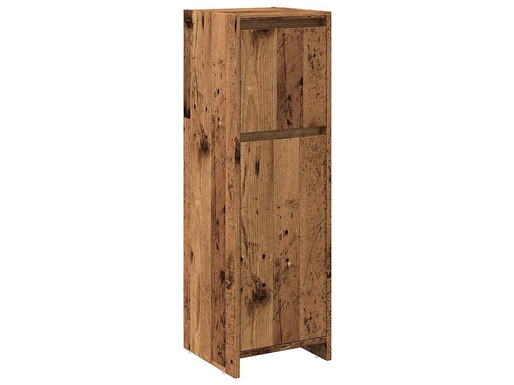 Armoire de salle de bain vieux bois 30x30x95 cm bois ingénierie