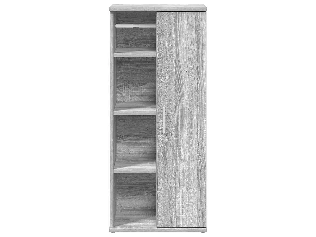 Mobile da Bagno con Portarotolo Grigio Sonoma 39x22x90 cm