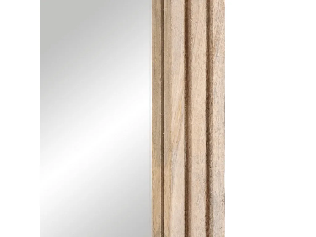 Badkamerspiegel 50x70 cm massief mangohout en glas