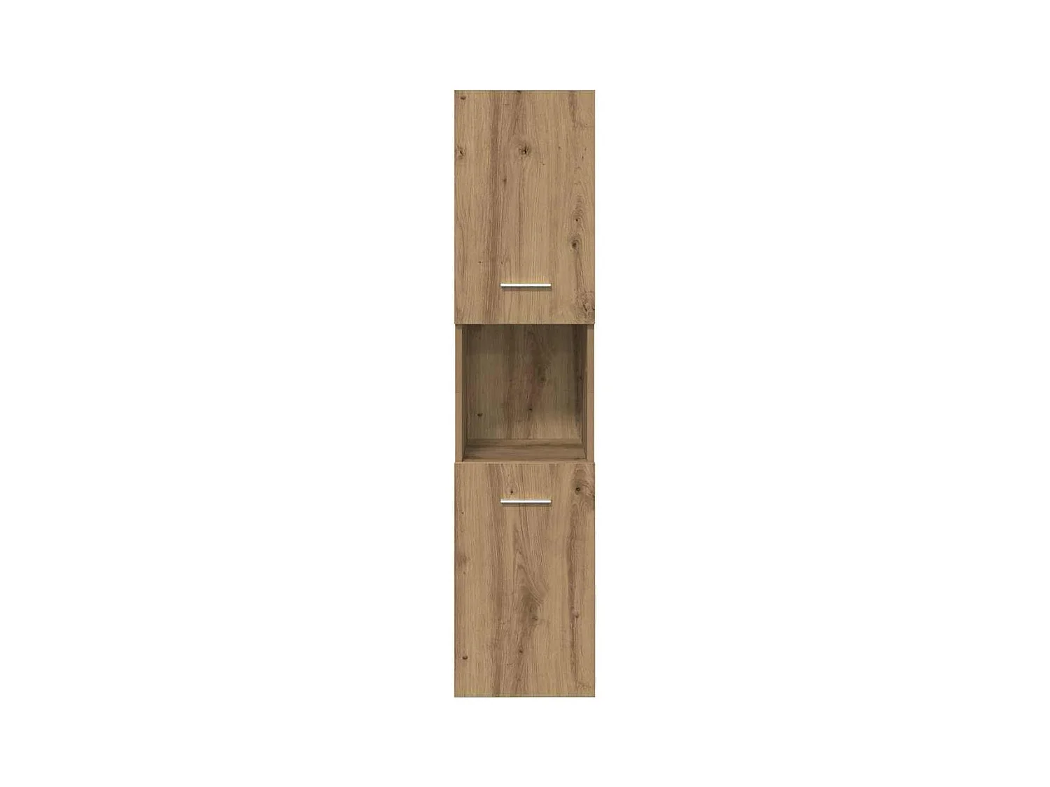 Armoire de salle de bain suspendue chêne artisanal 30x30x130 cm