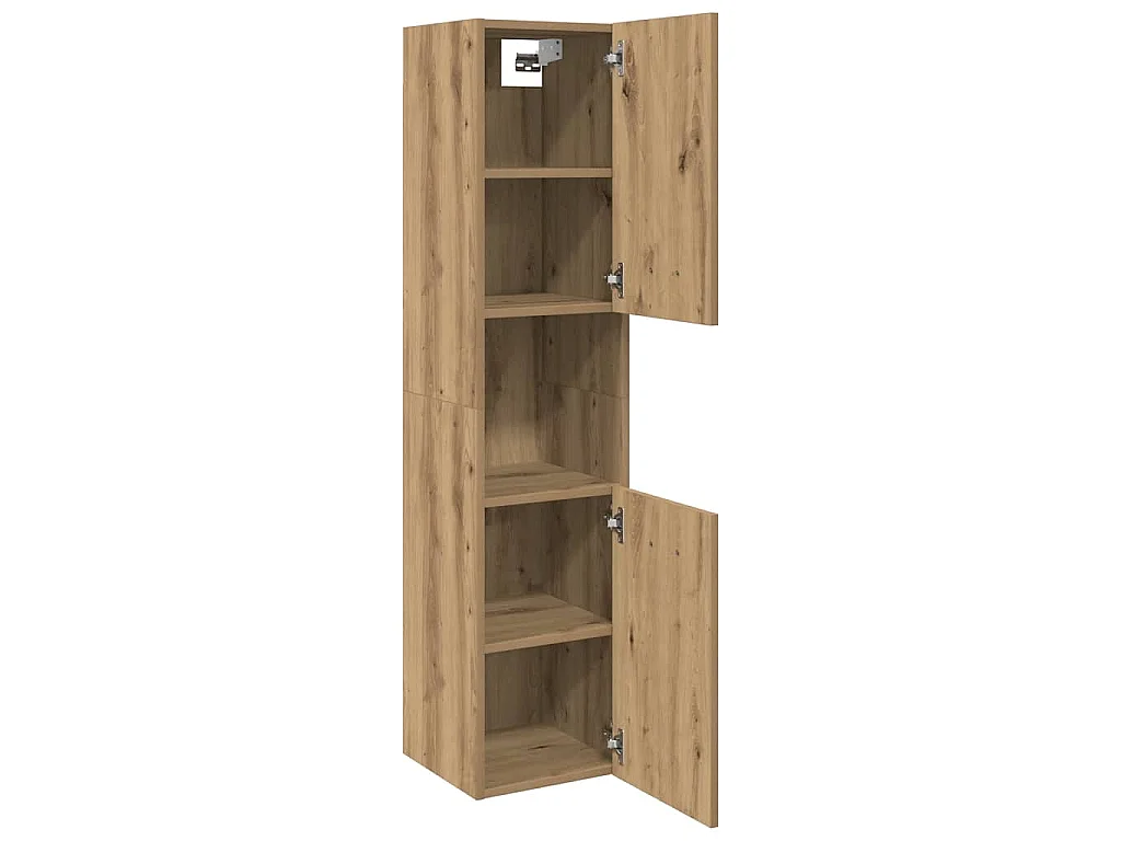 Mobile Pensile Bagno Rovere Artigianale 30x30x130cm Truciolato