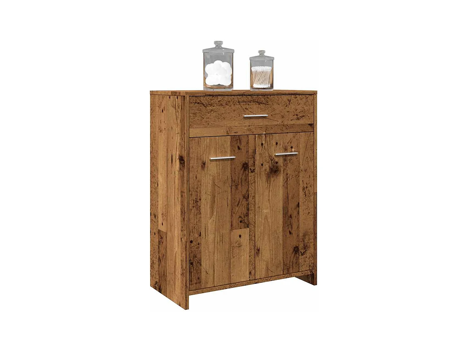 Armoire de salle de bain vieux bois 60x33x80 cm bois ingénierie