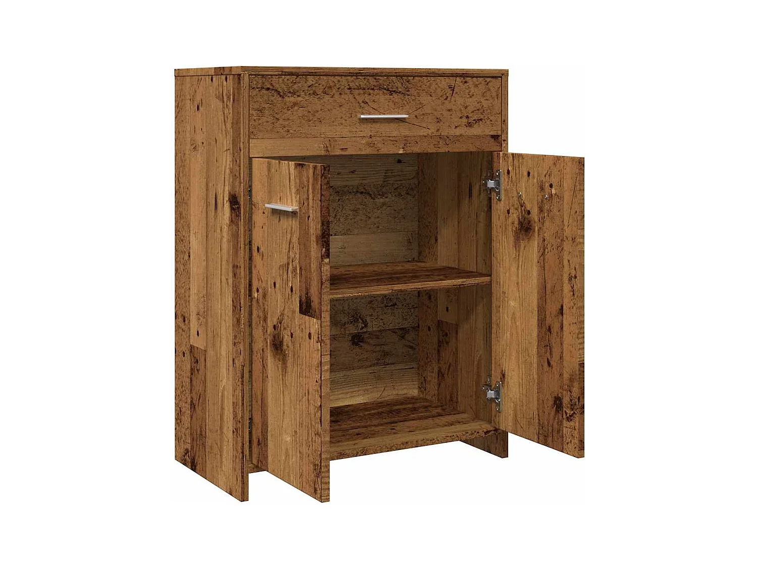Armoire de salle de bain vieux bois 60x33x80 cm bois ingénierie