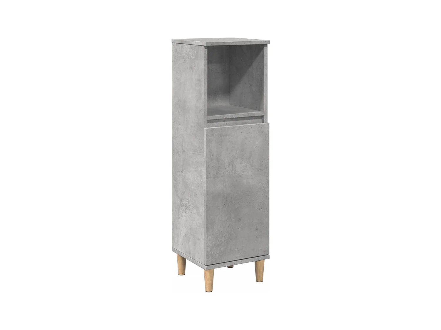 Armoire de salle de bain gris béton 30x30x100 cm