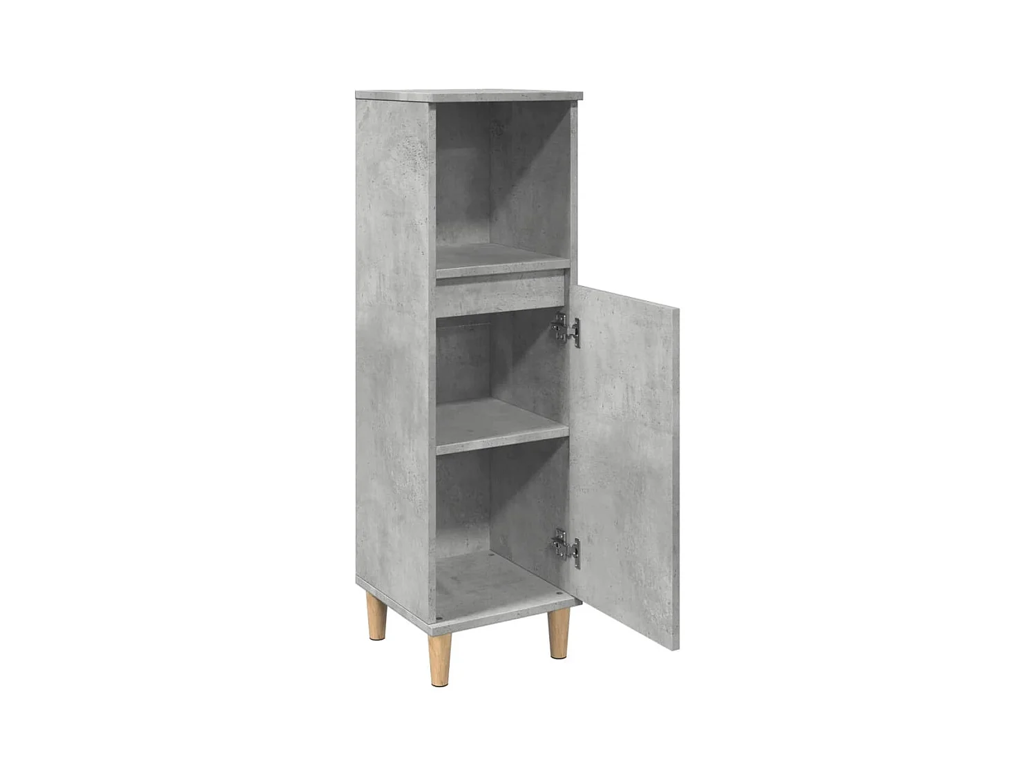 Armoire de salle de bain gris béton 30x30x100 cm