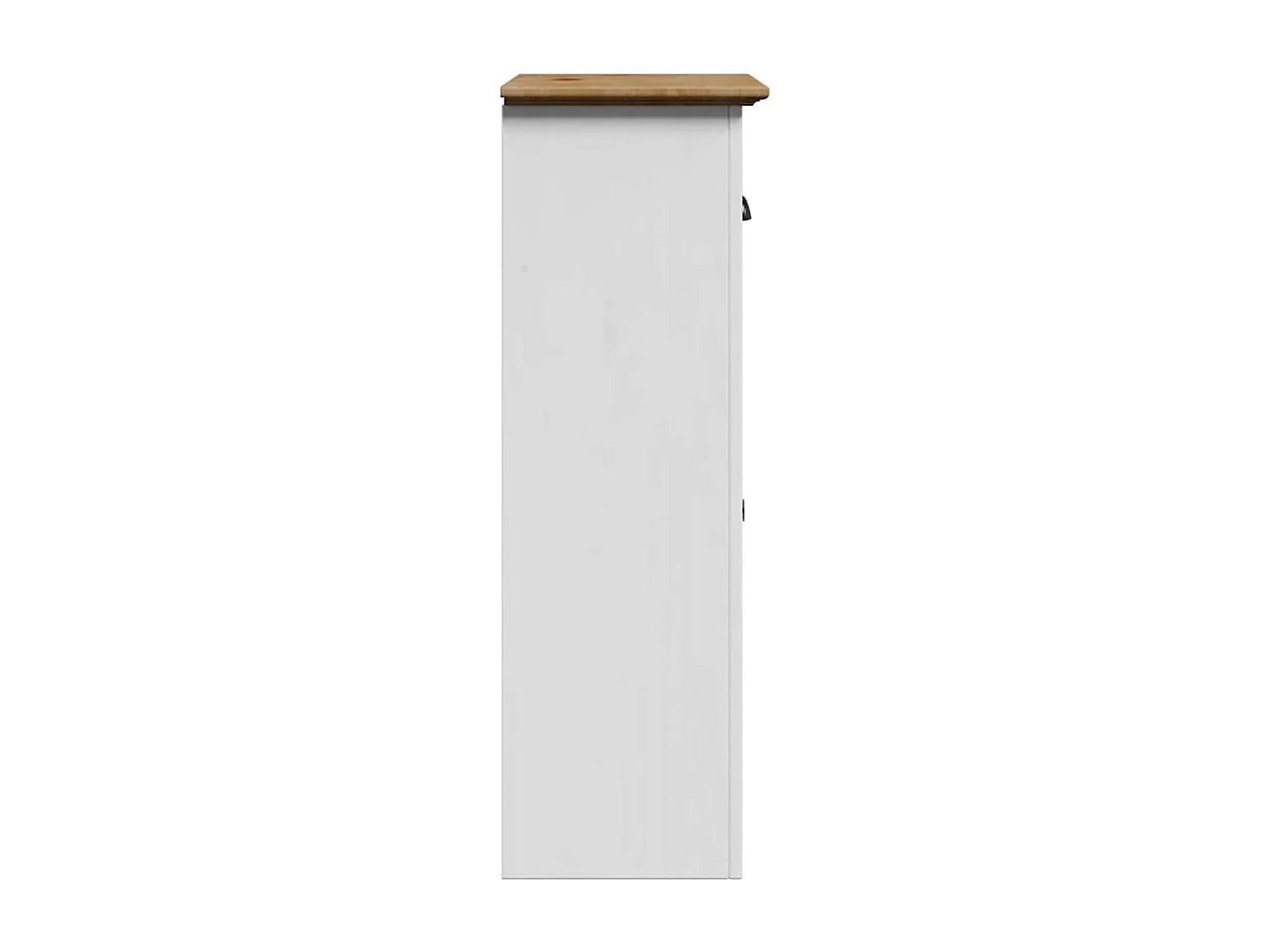 Mueble de baño BODO blanco y marrón 44x30x90 cm