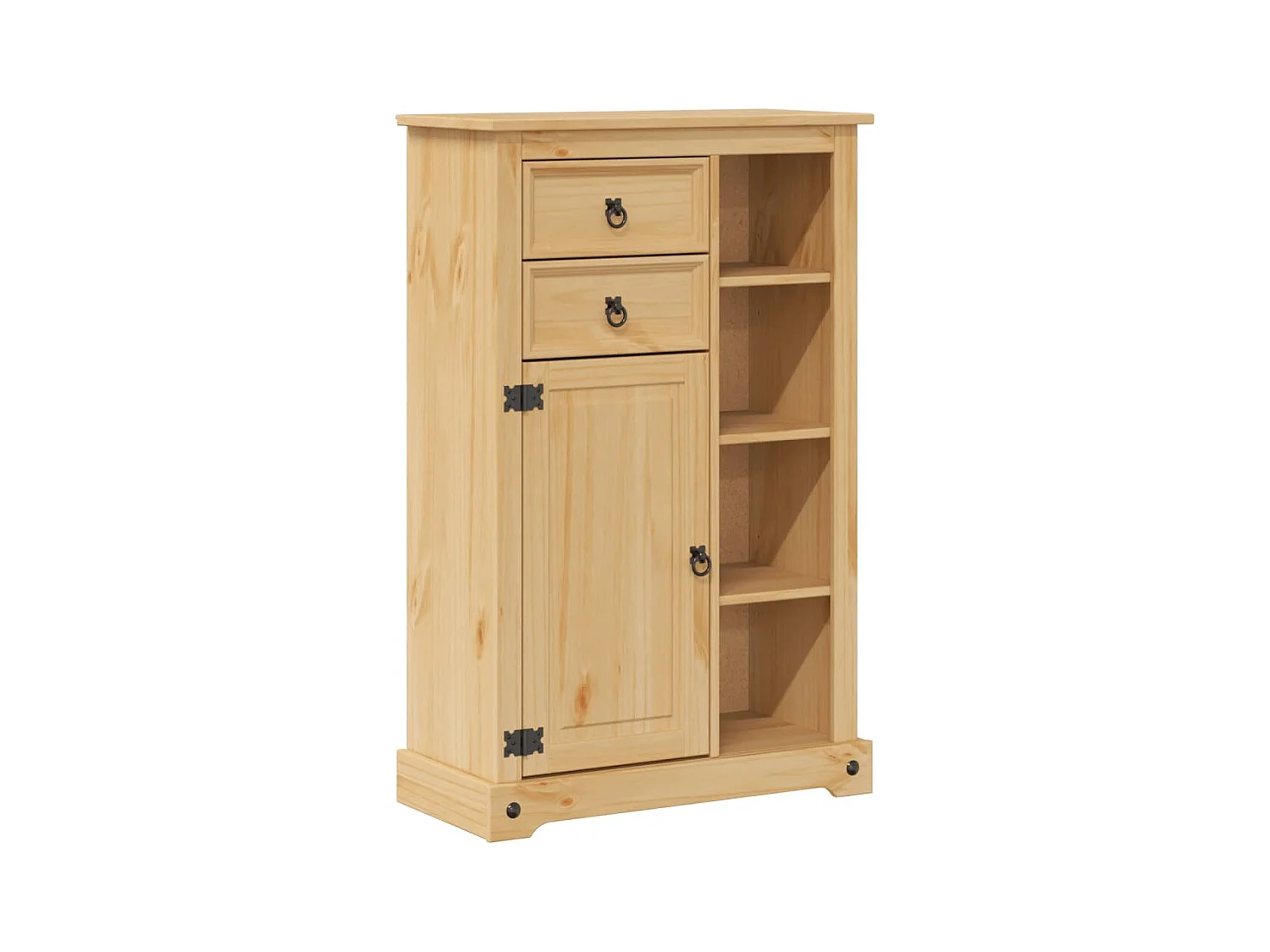 Armoire de salle de bain Corona 70x33x110 cm bois de pin massif