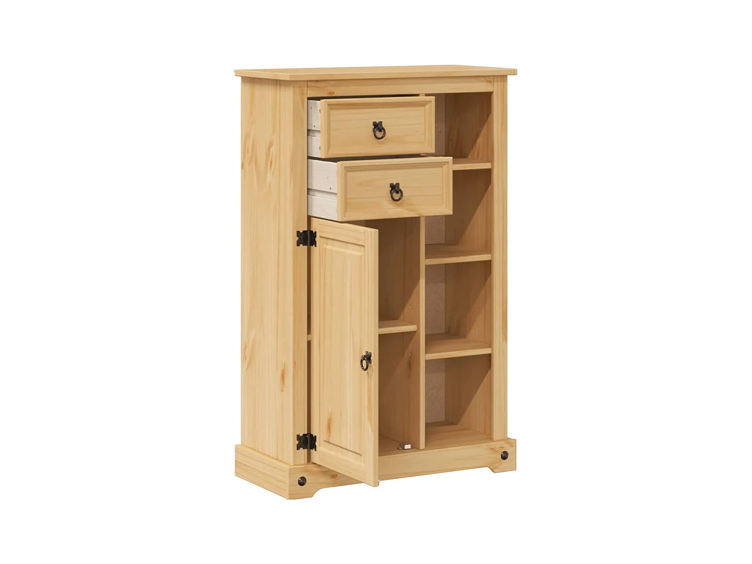 Armoire de salle de bain Corona 70x33x110 cm bois de pin massif