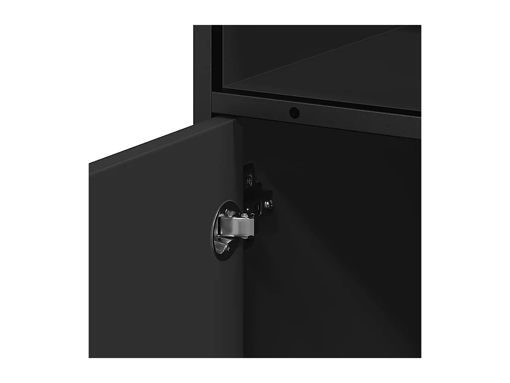 Armoire de salle de bain noir 35x37,5x100 cm bois d'ingénierie