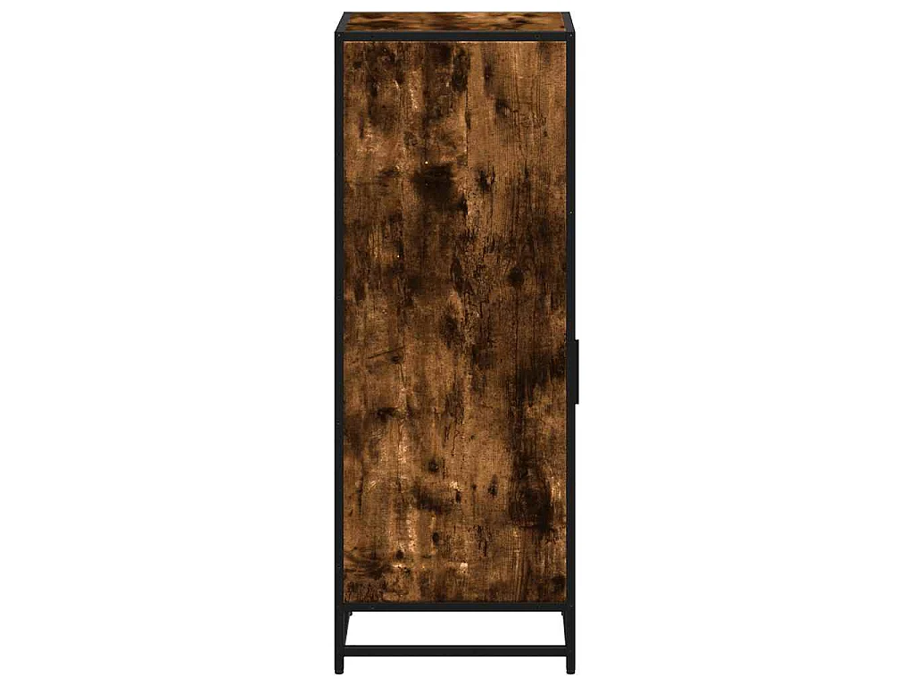 Badkamerkast 35x37,5x100 cm bewerkt hout gerookt eikenkleurig
