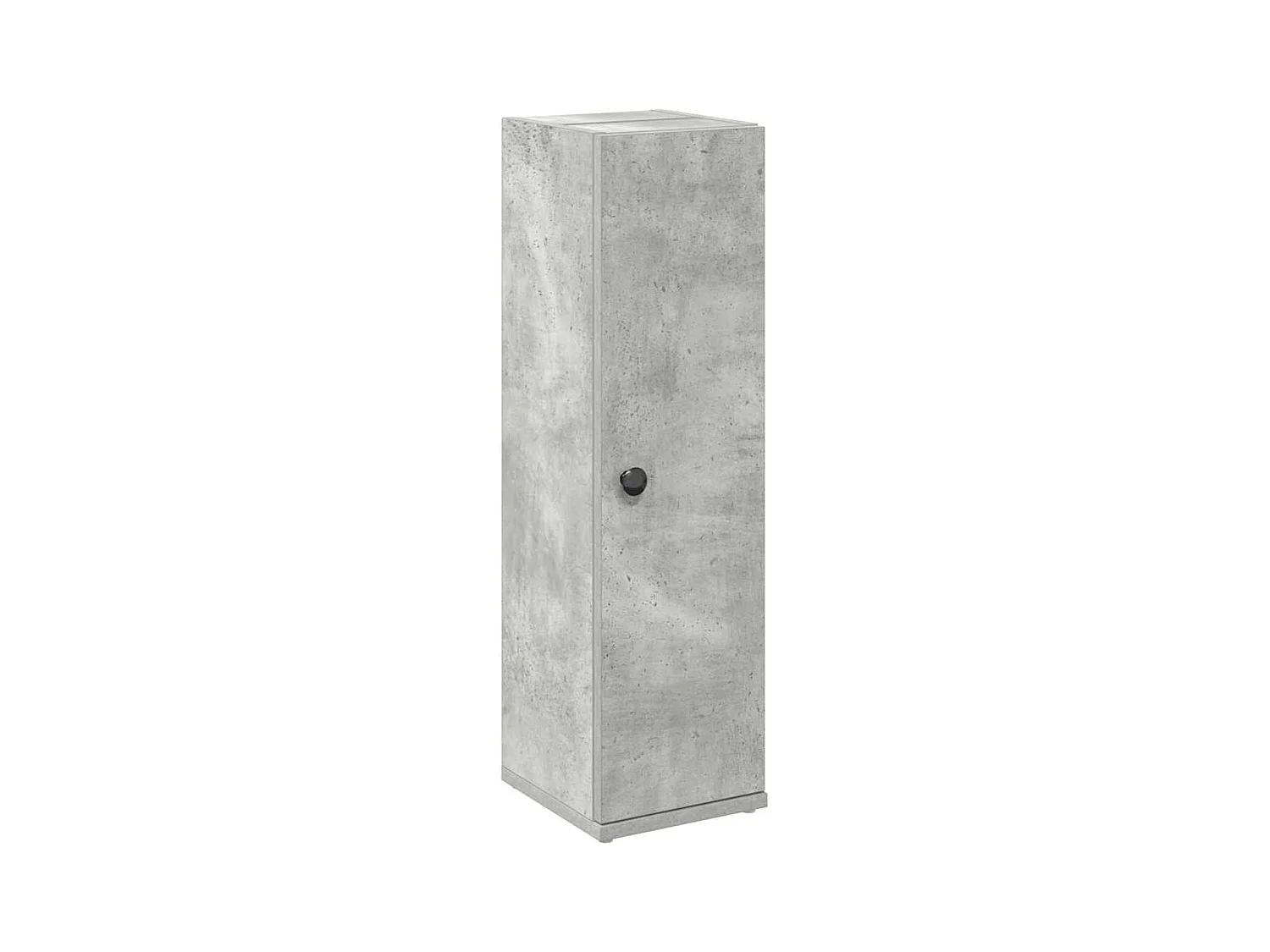 Meuble de salle de bain avec porte-rouleau gris béton