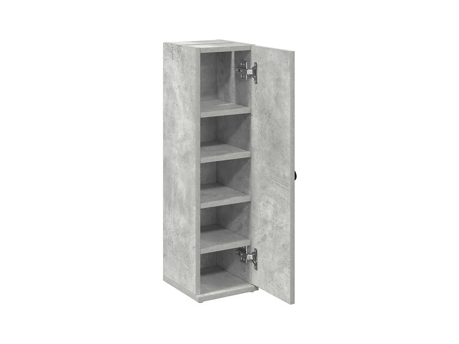 Meuble de salle de bain avec porte-rouleau gris béton