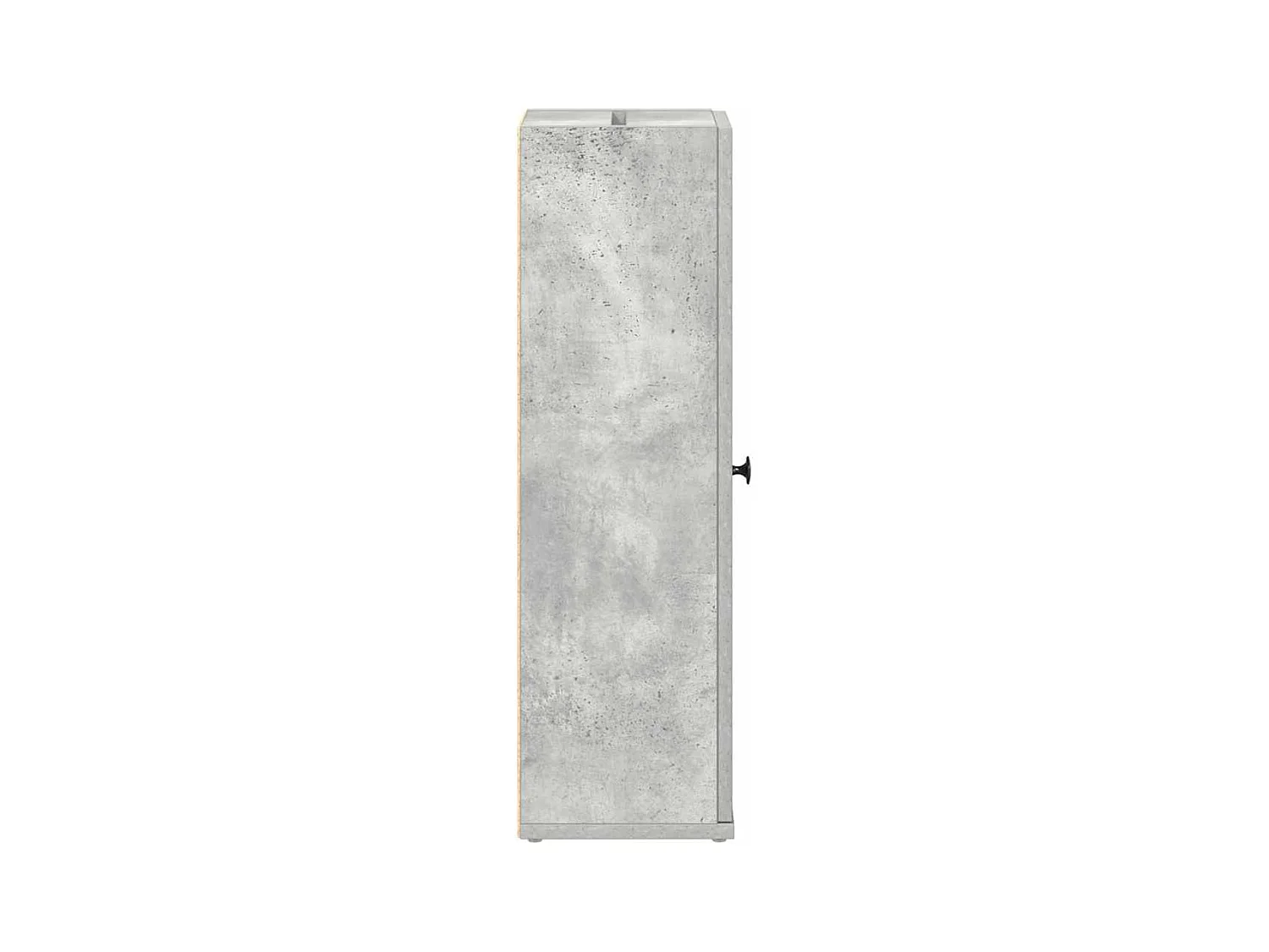 Meuble de salle de bain avec porte-rouleau gris béton