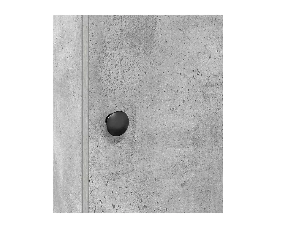 Meuble de salle de bain avec porte-rouleau gris béton