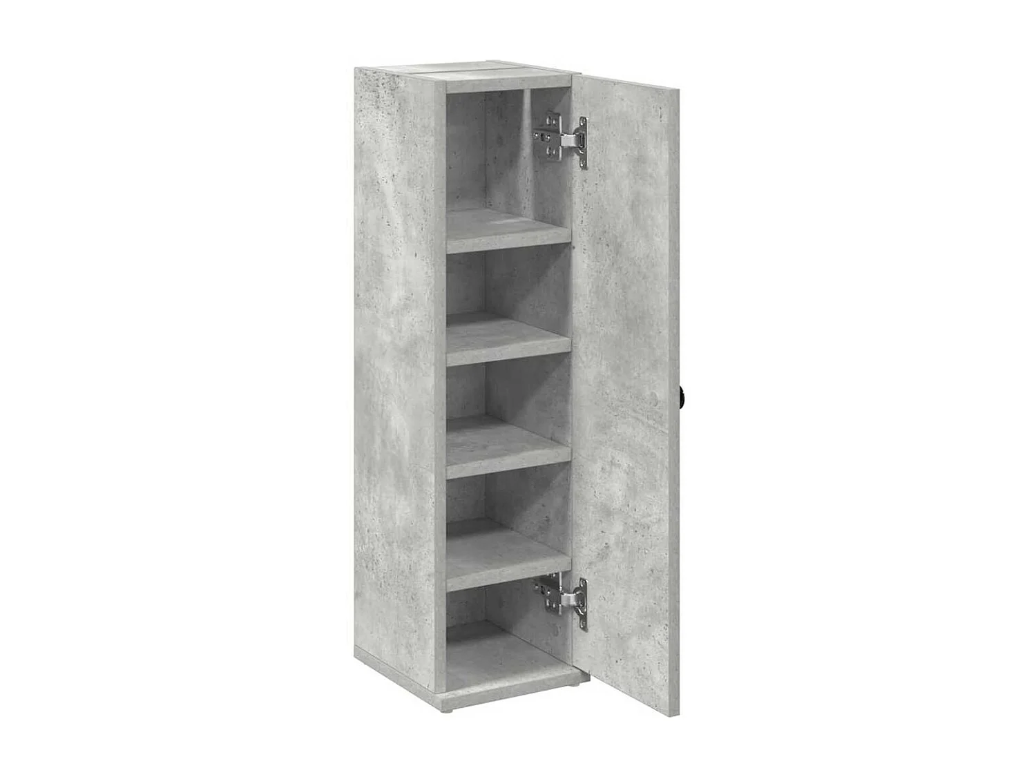 Badkamerkast met rolhouder 20,5x22x72 cm betongrijs