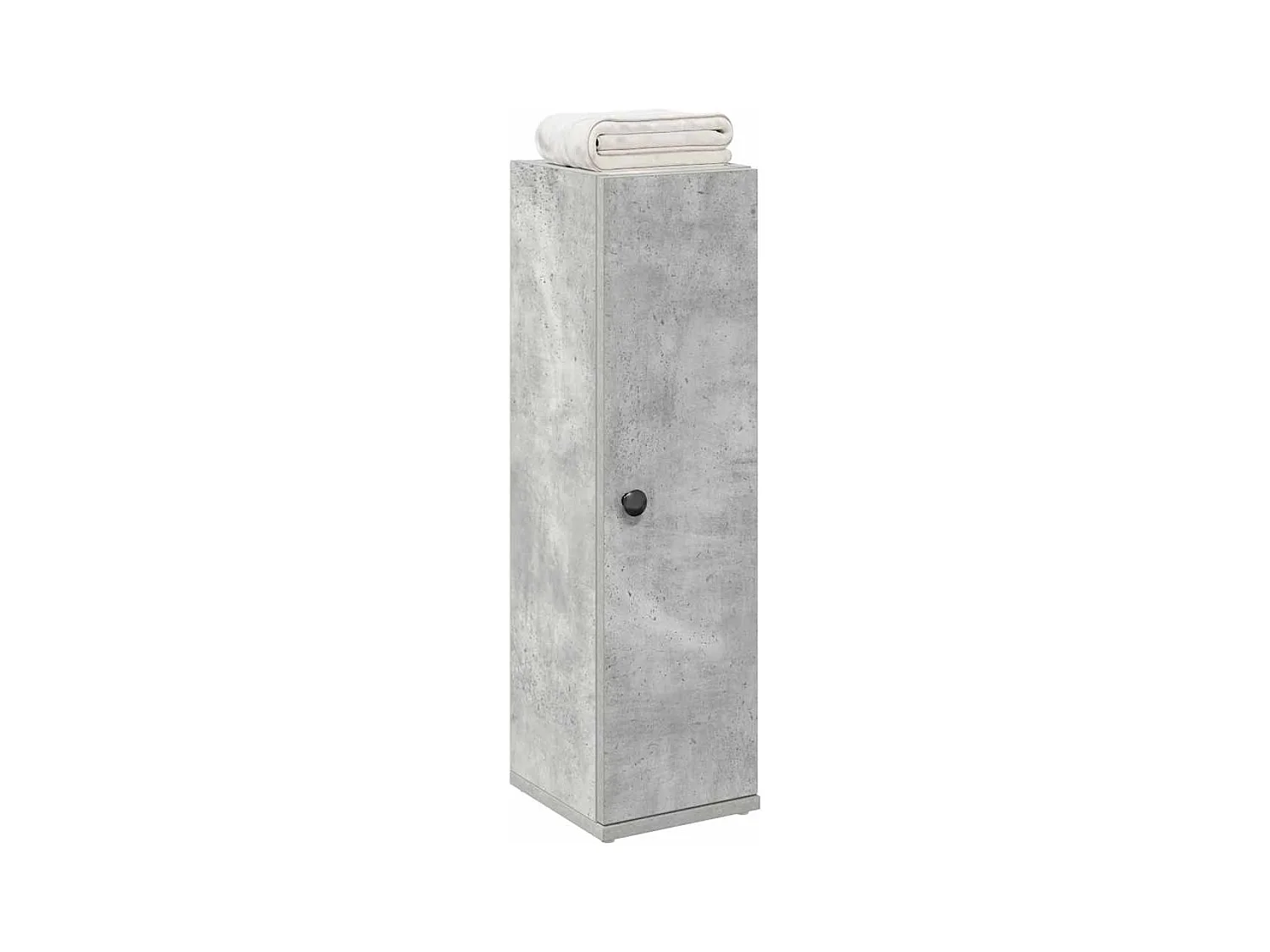 Meuble de salle de bain avec porte-rouleau gris béton